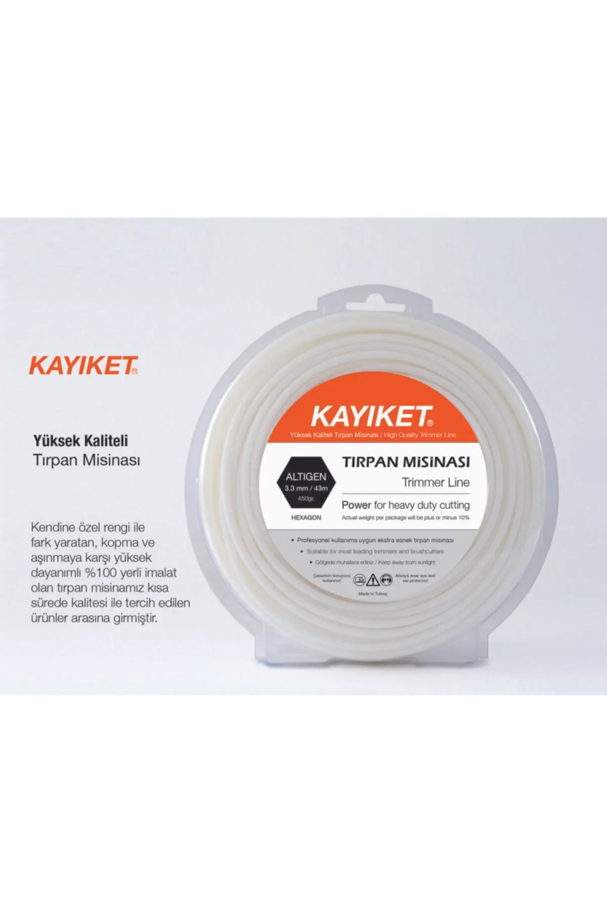 Kayıket 6 Köşe Motorlu Tırpan Misinası